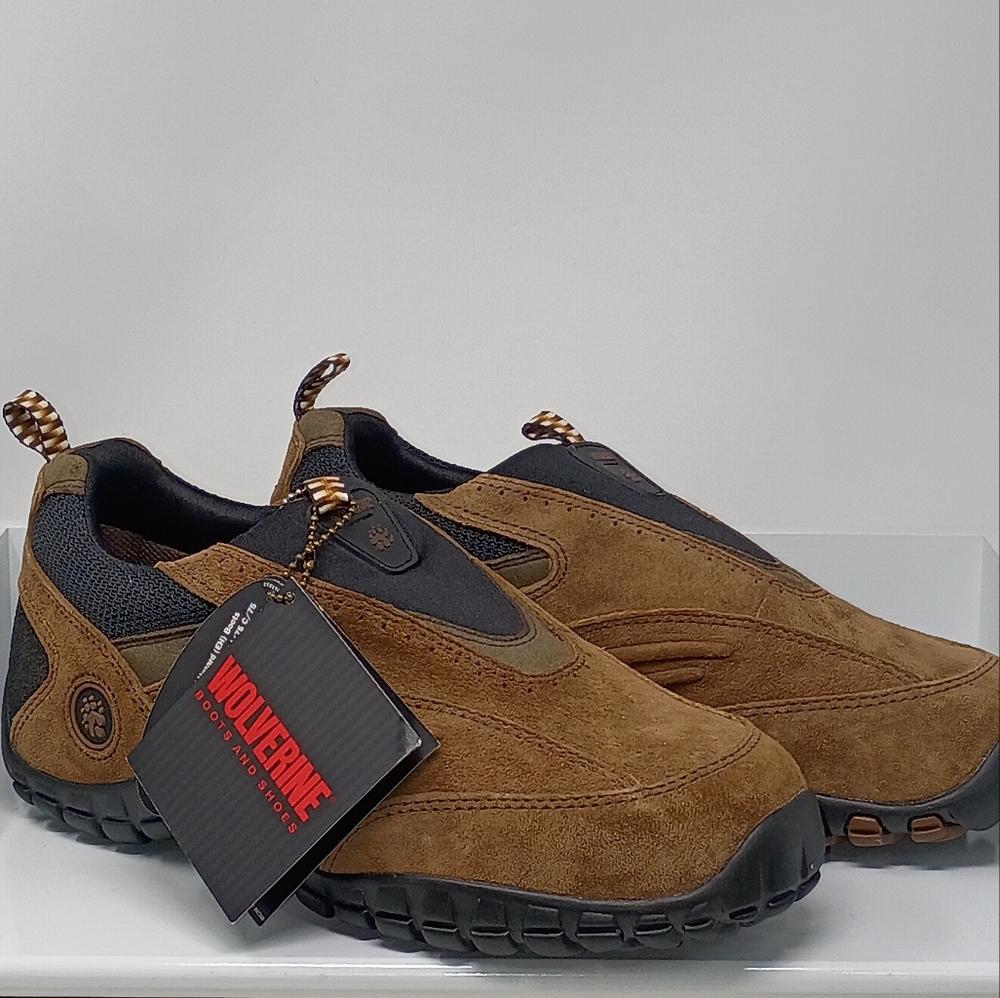 Wolverine Men's Brown Suede Steel Toe Shoes - Picture 16 of 16